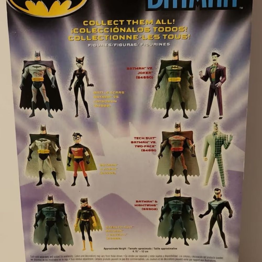 2002 Mattel Animated Batman vs Two Face Action Figures Set New Sealed Package