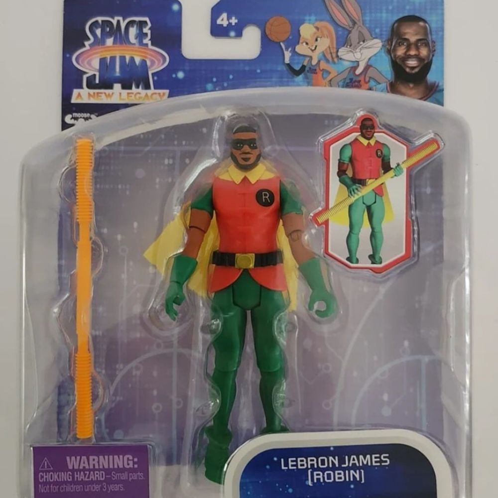 Space Jam The Movie LeBron James Batman Robin Action Figure New In Package