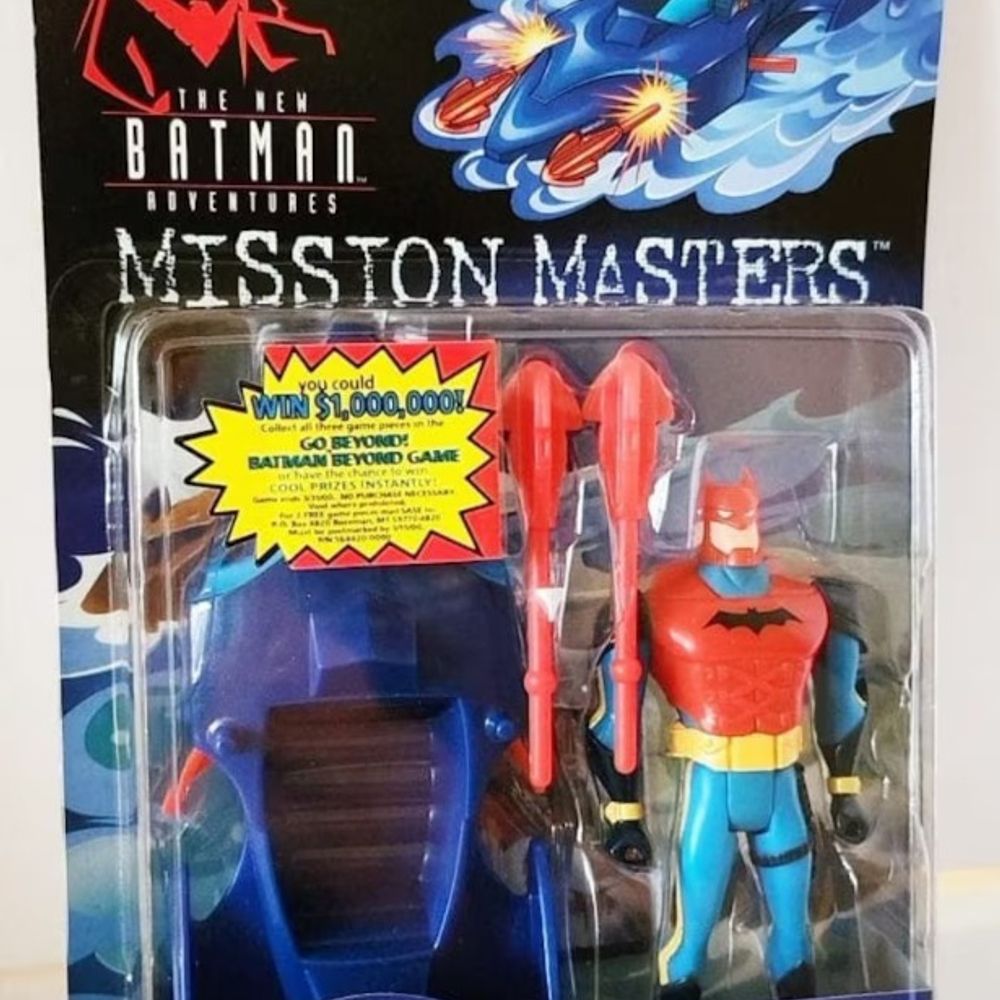 1999 Kenner The New Batman Adventures Mission Masters Speedboat Batman Action Figure New Sealed