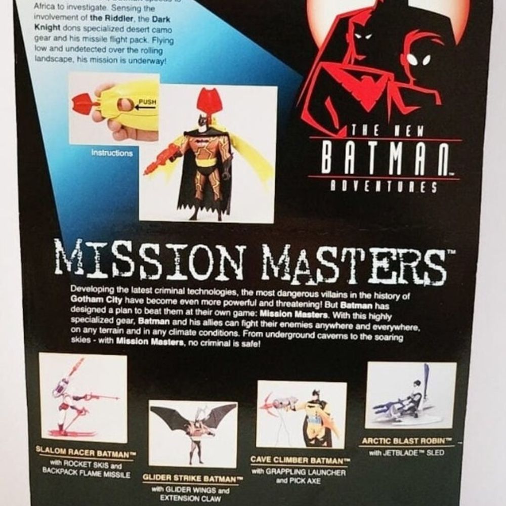 1999 Kenner The New Batman Adventures Mission Masters Desert Attack Batman Action Figure New Sealed