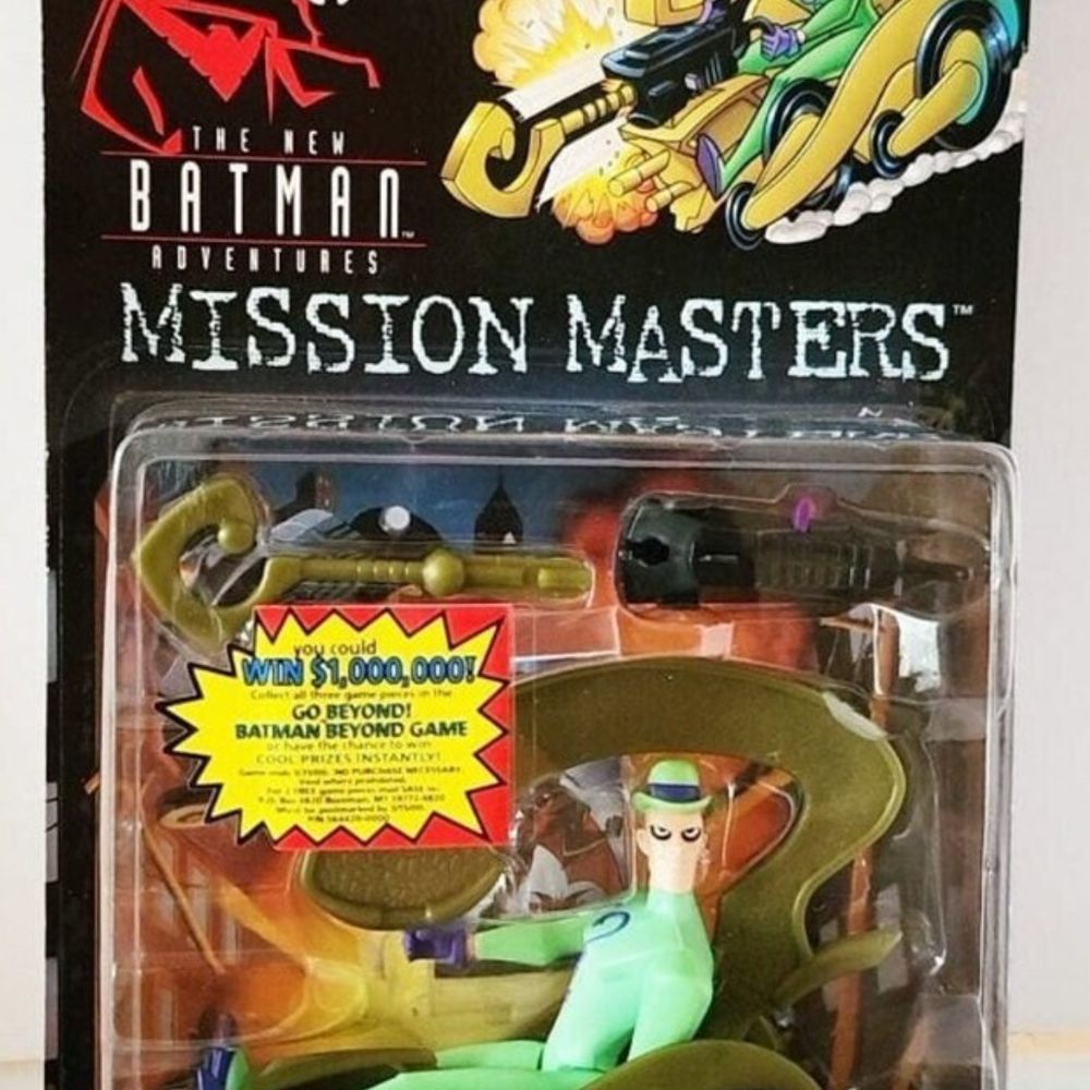 1999 Kenner The New Batman Adventures Mission Masters Rumble Ready Riddler Action Figure New Sealed