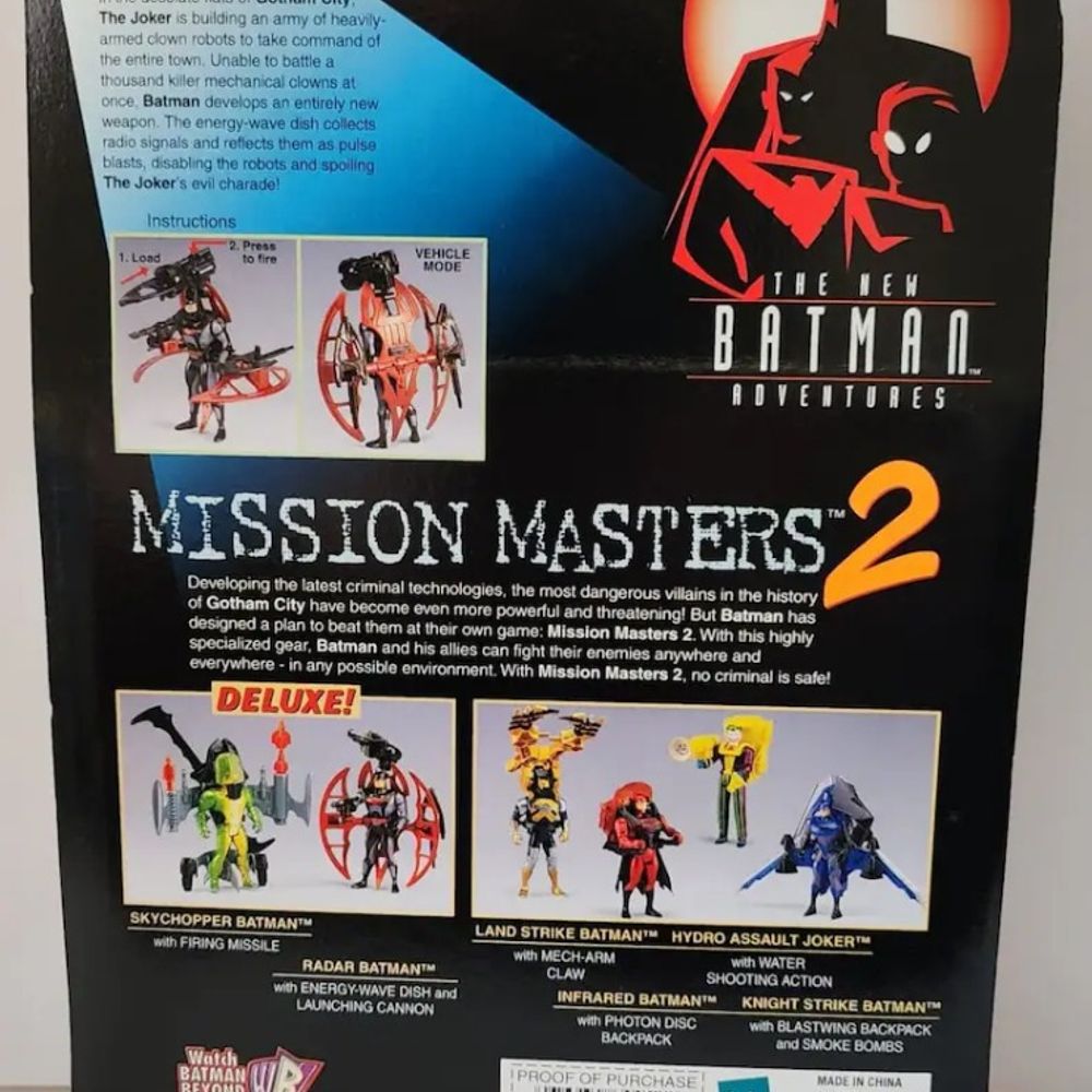 1999 Hasbro Batman Mission Masters 2 Deluxe Radar Batman Action Figure New Sealed Package