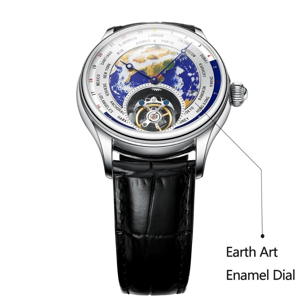 Original Earth Tourbillon Men's Watch with Sapphire Dial