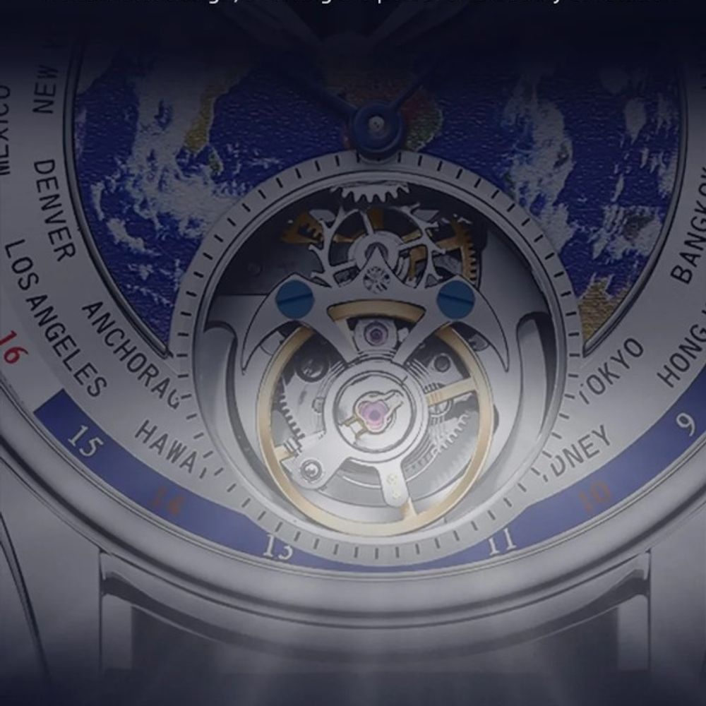 Original Earth Tourbillon Men's Watch with Sapphire Dial