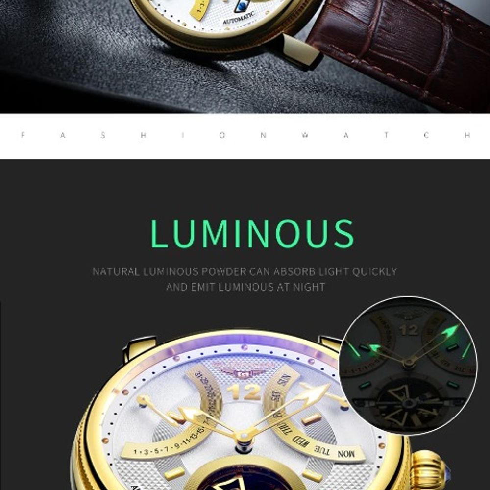 GUANQIN Men Tourbillon Mechanical Luxury Watch