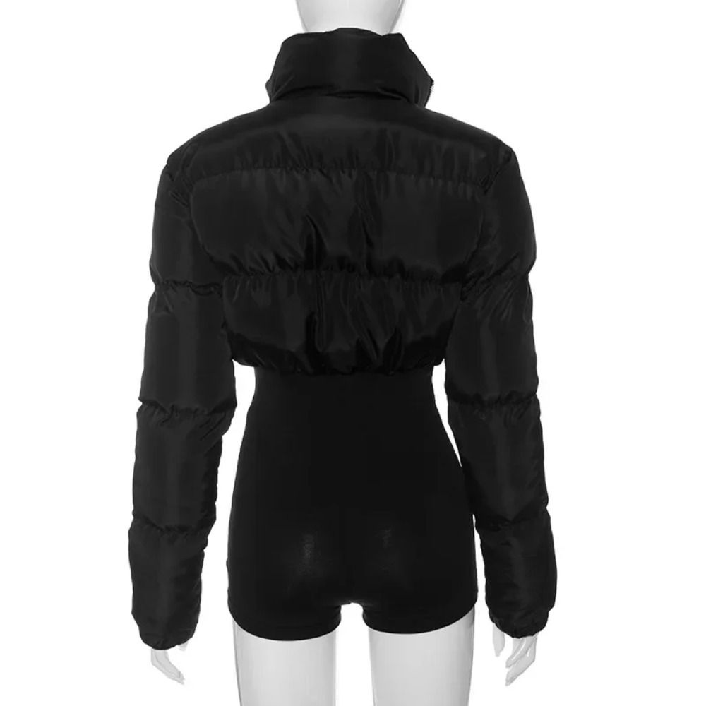 Women Cotton Padded Winter Jackets Stretch Skinny Playsuits