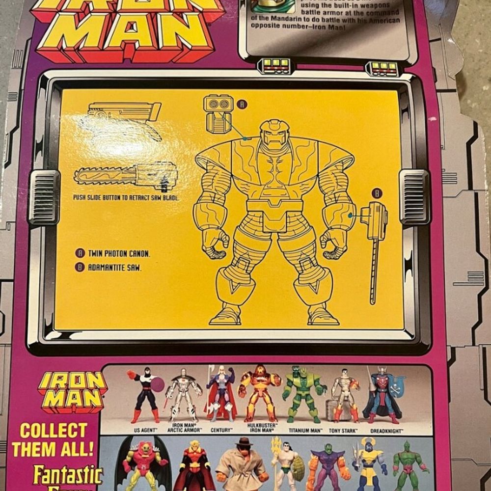 Iron Man: Titanium Man | Retractable Blade Action | Toy Biz | 1995 | Marvel Comics | Light Warping / Never Opened!