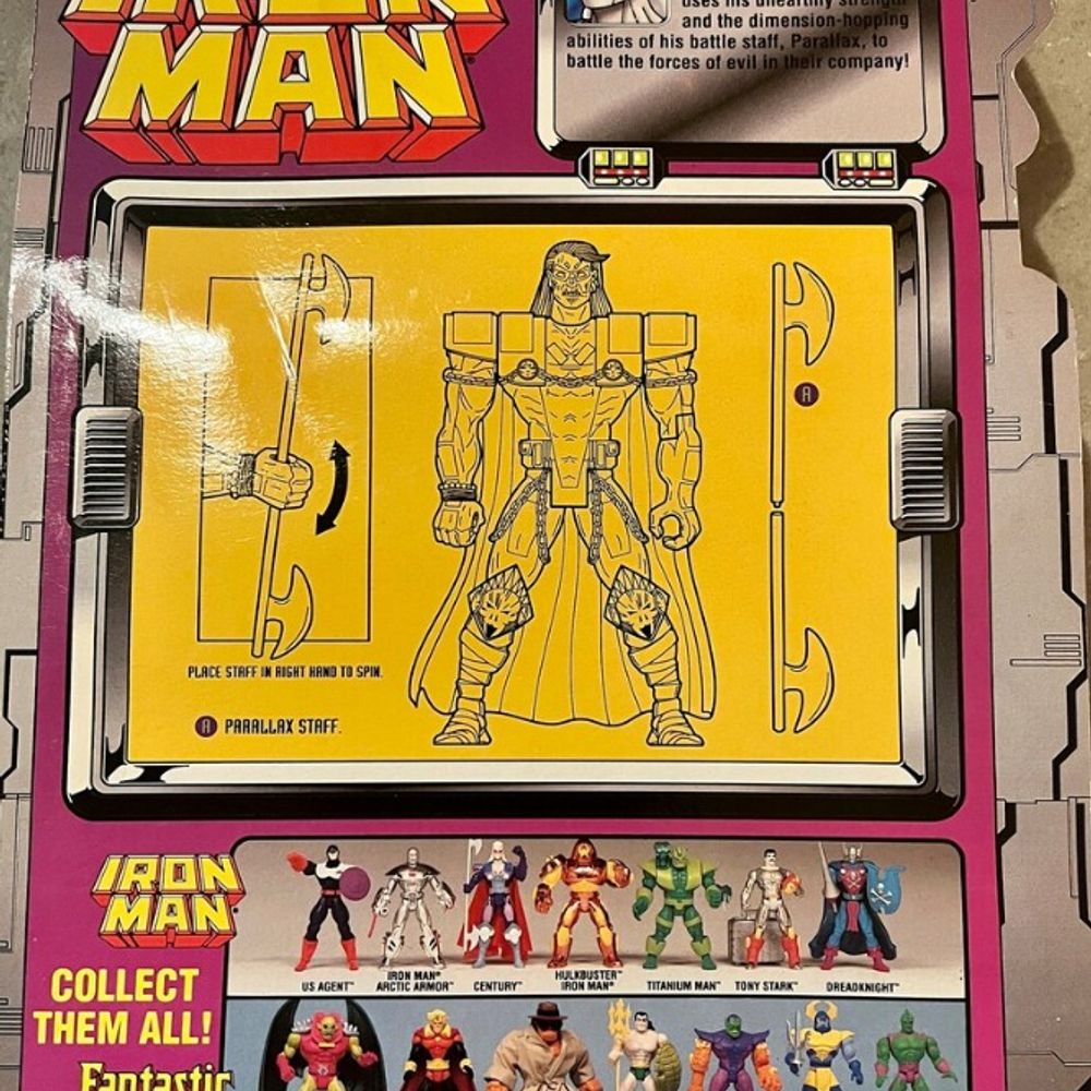 Iron Man: Century | Cape and Battle Staff | Toy Biz | 1995 | Marvel Comics | MIB / Never Opened!