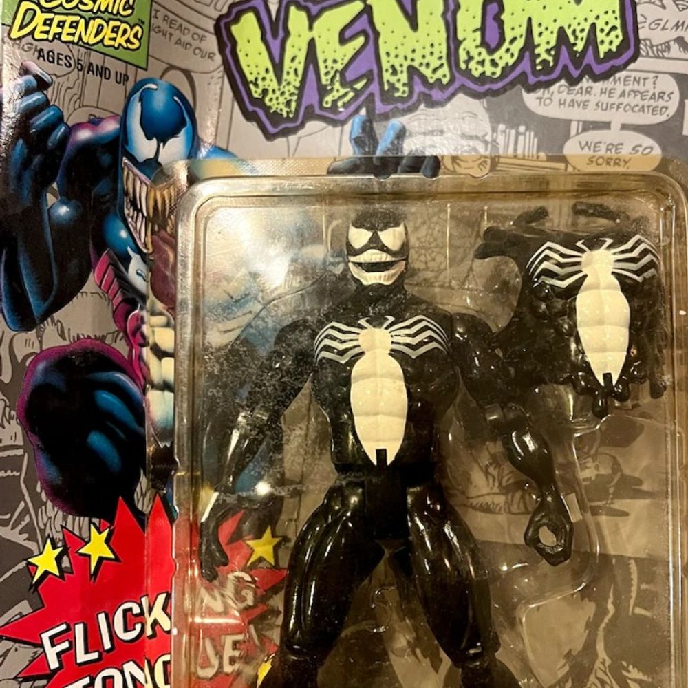 Marvel Super Heroes: Venom | Flicking Tongue | Toy Biz | 1992 | Marvel Comics | LOOSE / OPEN