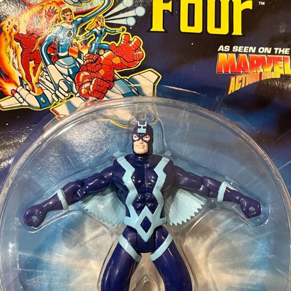 Fantastic Four: Black Bolt | Toy Biz | 1994 | Marvel Comics | Heavy Warping! (Never Opened)