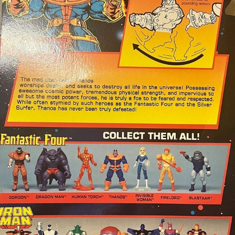 Fantastic Four: Thanos | Toy Biz | 1995 | Marvel Comics | MIB (Never Opened)