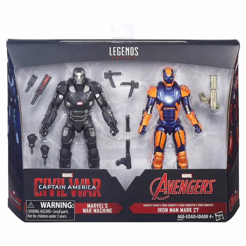 Marvel Legends Iron Man MK 27 & War Machine 6" Action Figure Duo