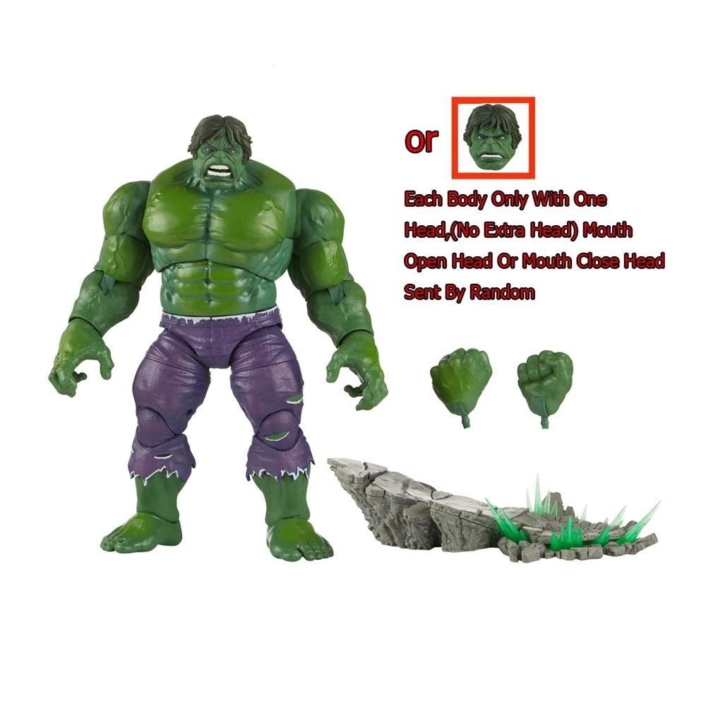 20th Anniversary Marvel Legends Series 1 Hulk Incomplete Accessory 8" Figure