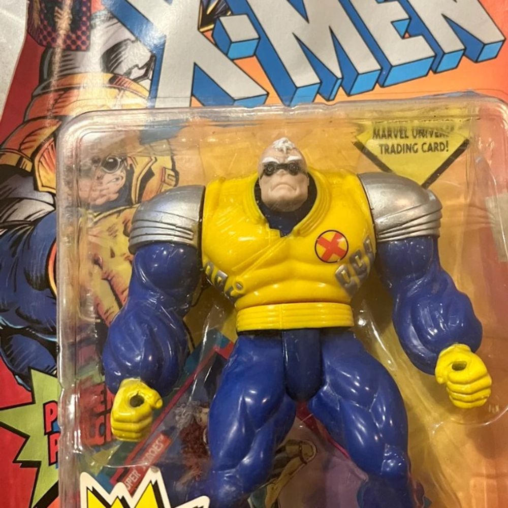 X-Men Strong Guy Power Punch Toy Biz 1993 Marvel Comics (Unopened, Moderate Warping)