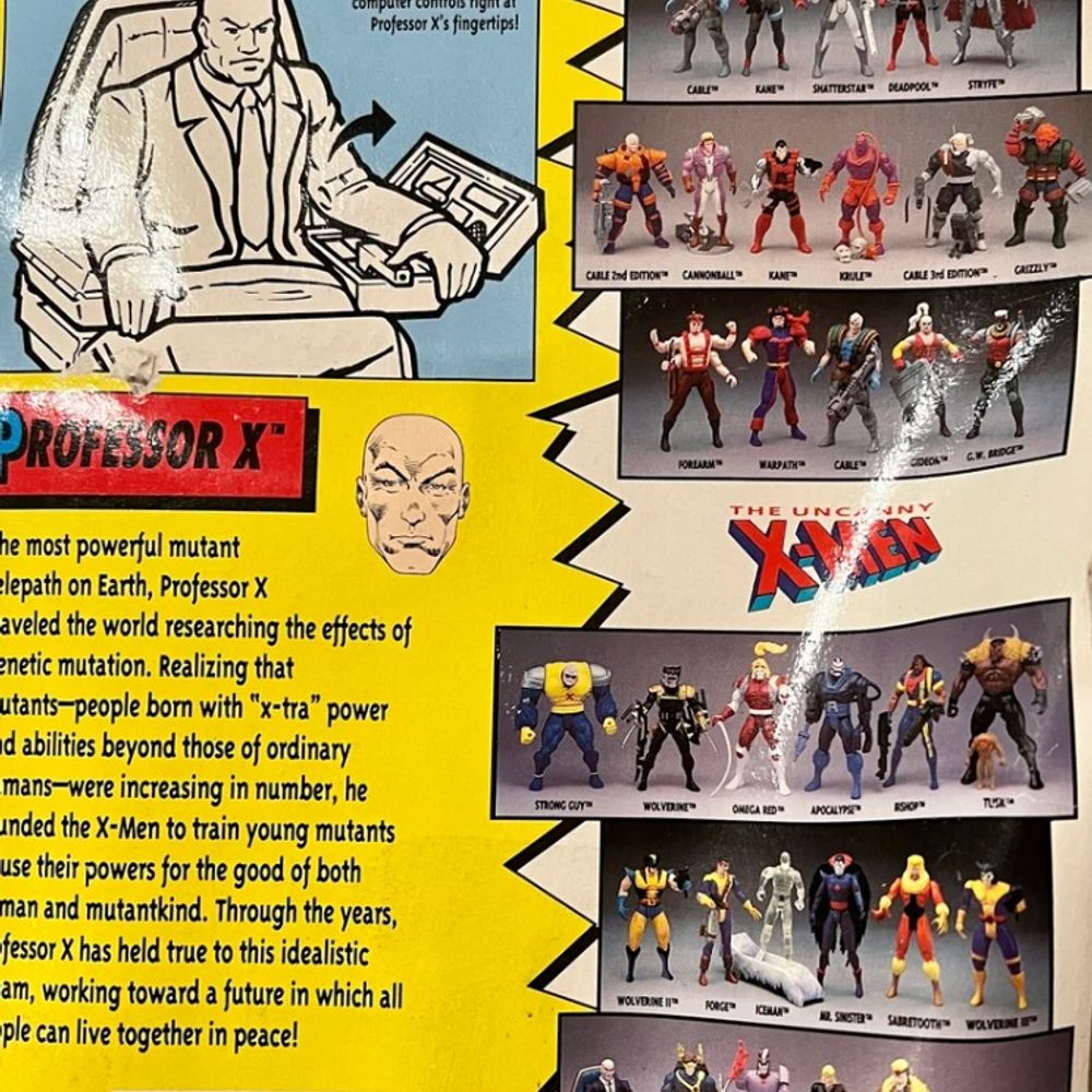 X-Men: Professor X - Secret Control Panels - Toy Biz 1993 - Marvel Comics - LOOSE/OOPEN