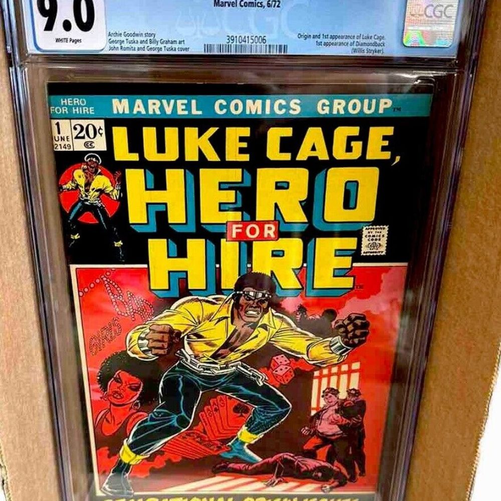 Luke Cage Hero for Hire #1 CGC 9.0 White Pages 1972 1st App Origin