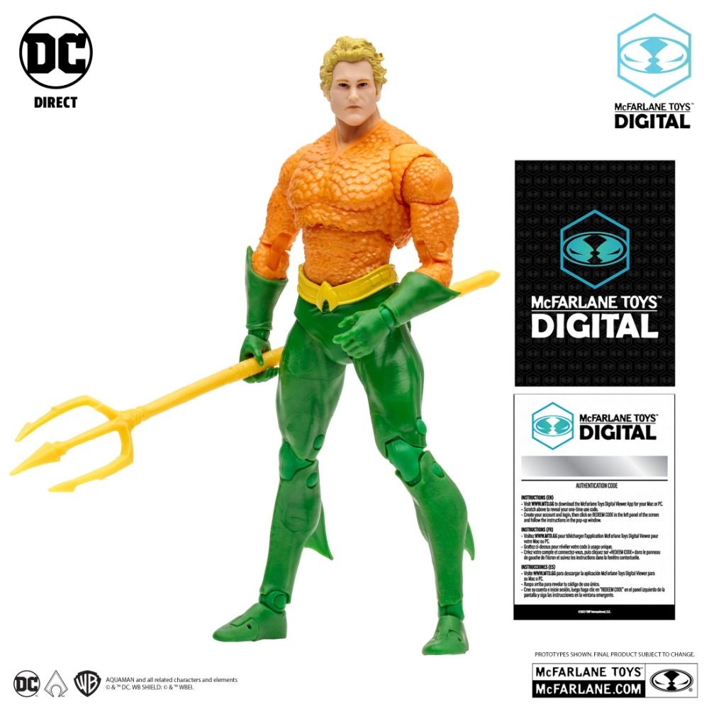 DC Multiverse 7-Inch Action Figures: Batman, Aquaman, Green Lantern