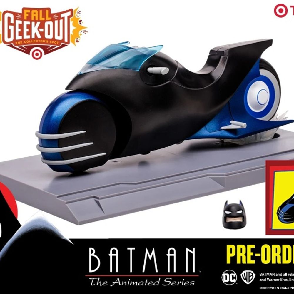 McFarlane Toys BATCYCLE™ (BATMAN: THE ANIMATED SERIES) DC Multiverse 7" Action Figure - Collectible Gift