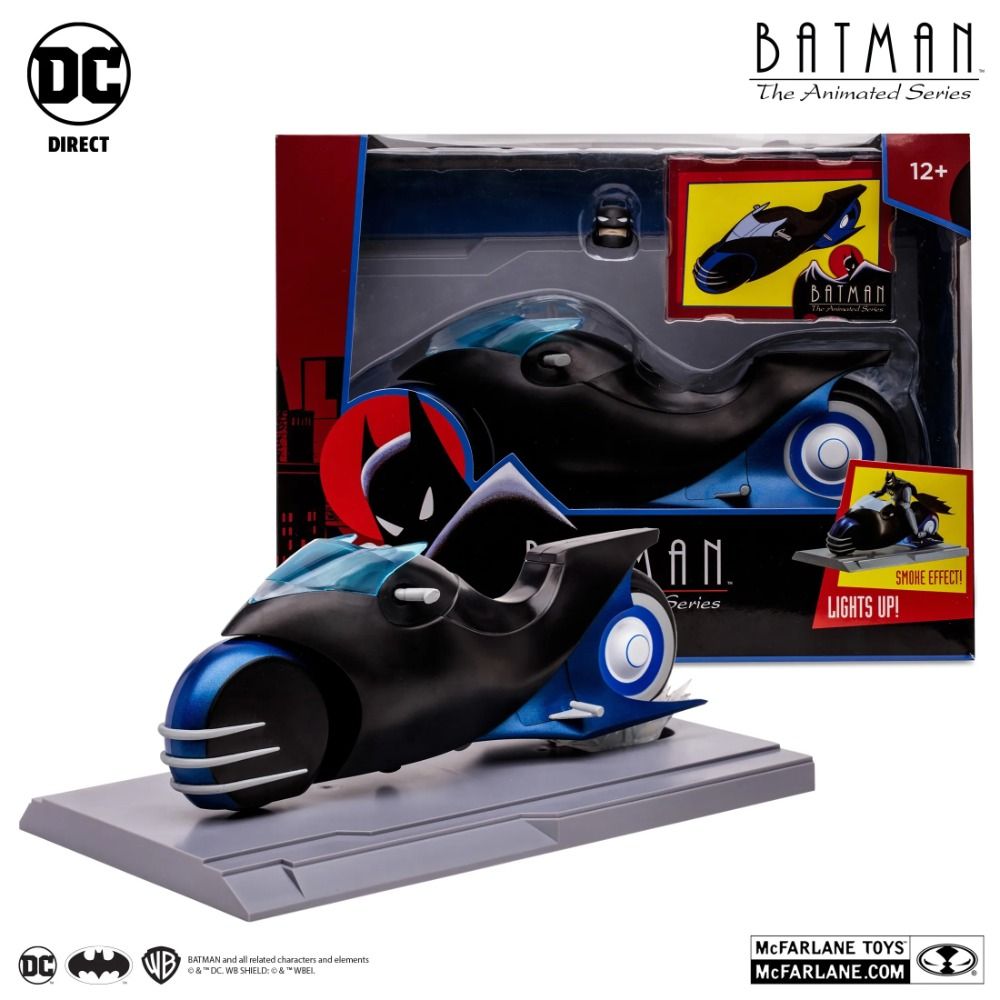 McFarlane Toys BATCYCLE™ (BATMAN: THE ANIMATED SERIES) DC Multiverse 7" Action Figure - Collectible Gift