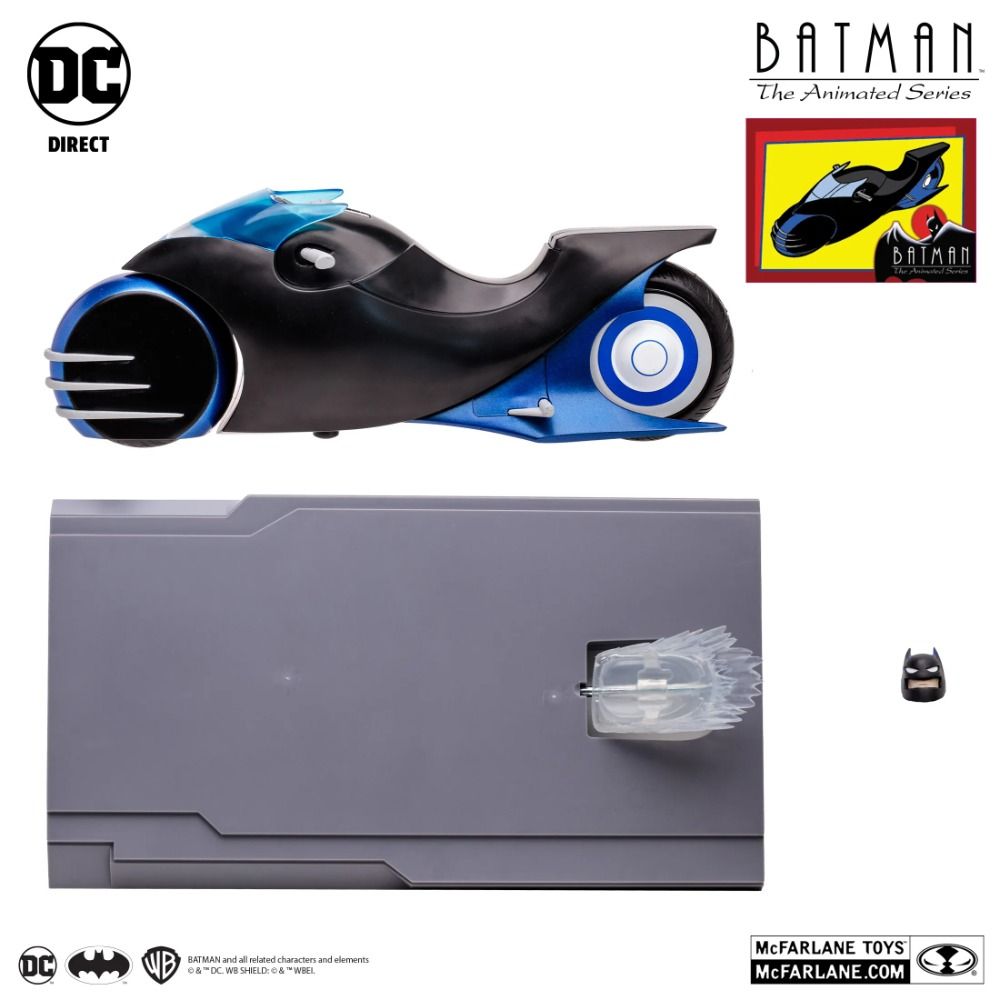 McFarlane Toys BATCYCLE™ (BATMAN: THE ANIMATED SERIES) DC Multiverse 7" Action Figure - Collectible Gift