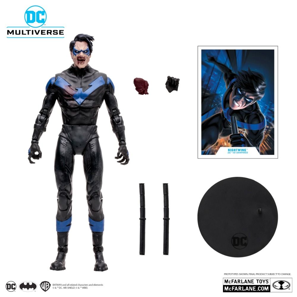 McFarlane Toys NIGHTWING (DC VS VAMPIRES) GOLD LABEL Comics DC Multiverse, 7-Inch Figure