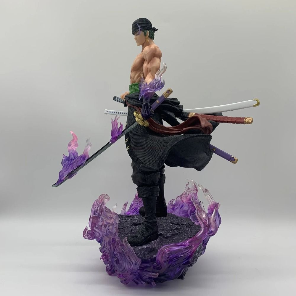 32cm One Piece Roronoa Zoro GK Figure: Yama Knives Flow Statue - Collectible PVC Toy Gift