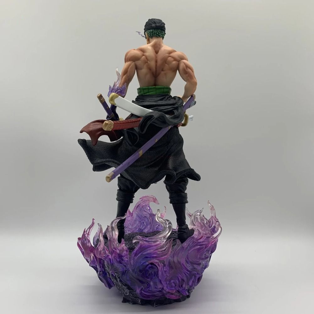 32cm One Piece Roronoa Zoro GK Figure: Yama Knives Flow Statue - Collectible PVC Toy Gift