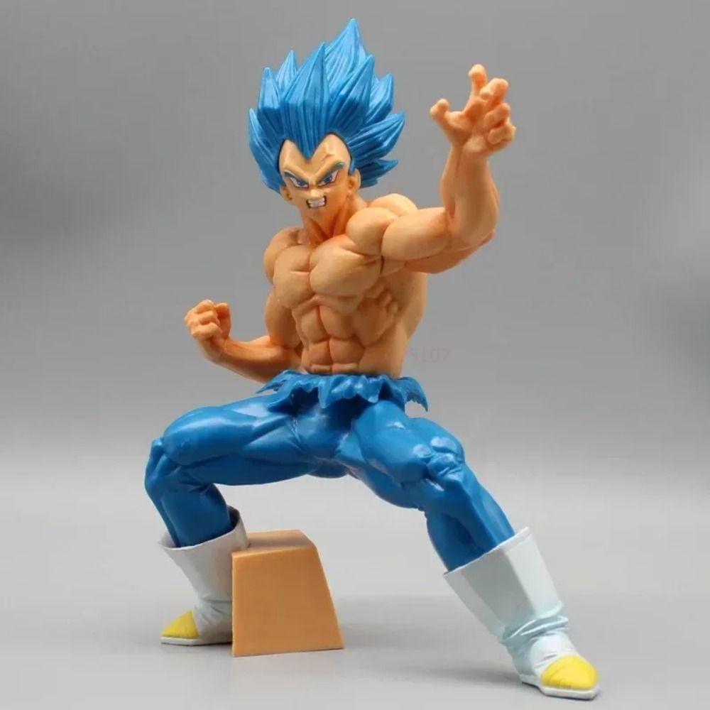 Dragon Ball Super Blue Vegeta Figure GK Super Saiyan God Statue - PVC Action Figurine Model