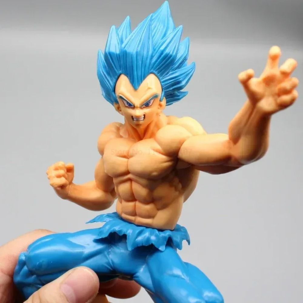 Dragon Ball Super Blue Vegeta Figure GK Super Saiyan God Statue - PVC Action Figurine Model