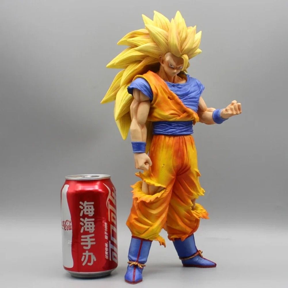 31cm Dragon Ball Super Saiyan 3 Son Goku Figure GK Statue PVC Action Figurine Model