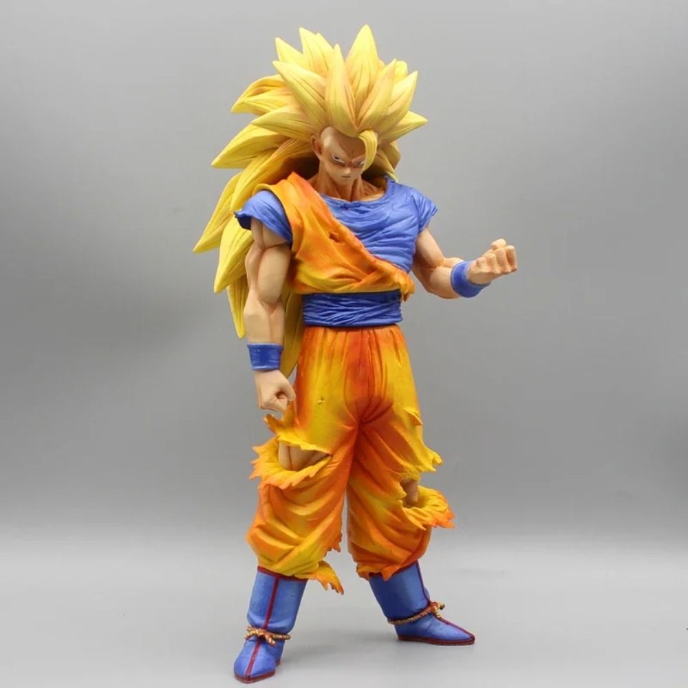 31cm Dragon Ball Super Saiyan 3 Son Goku Figure GK Statue PVC Action Figurine Model