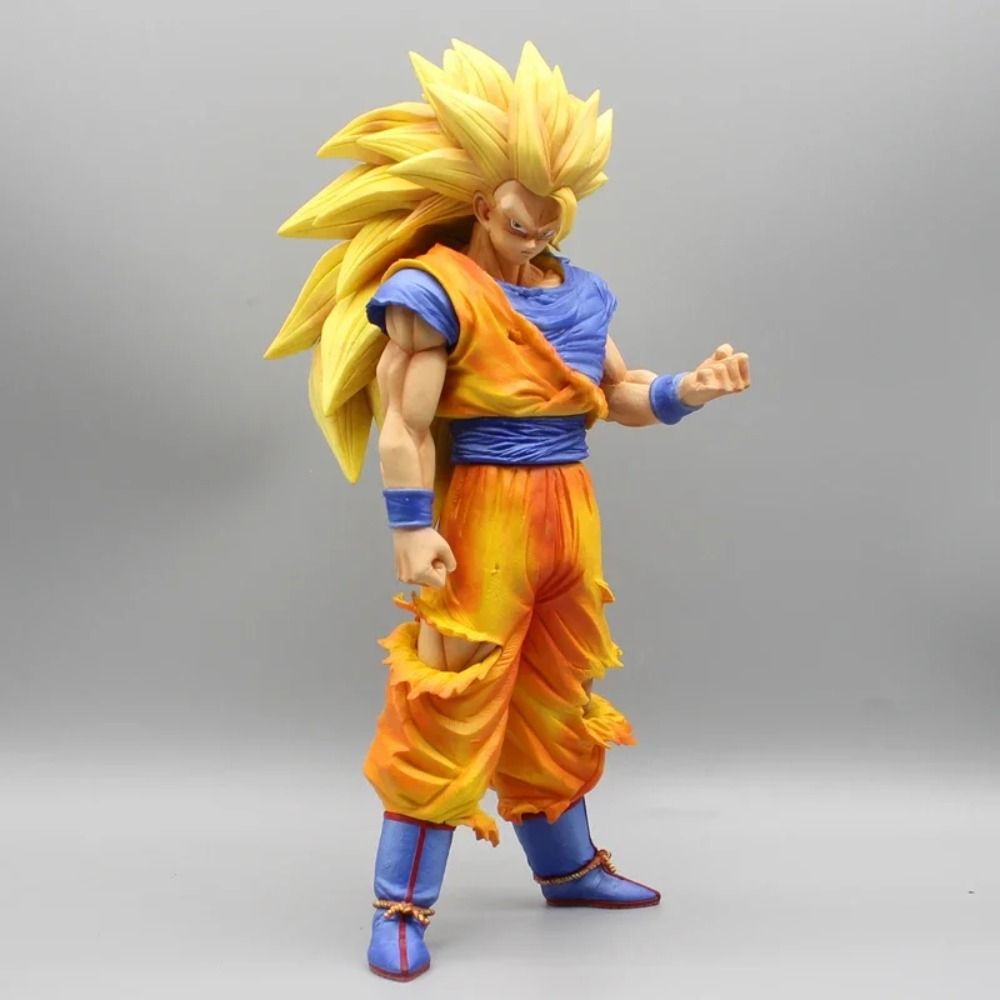 31cm Dragon Ball Super Saiyan 3 Son Goku Figure GK Statue PVC Action Figurine Model