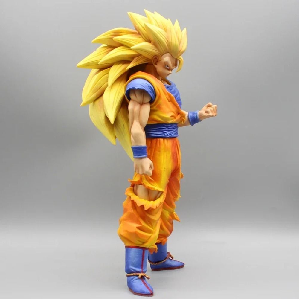 31cm Dragon Ball Super Saiyan 3 Son Goku Figure GK Statue PVC Action Figurine Model