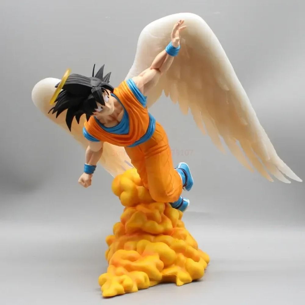 "28cm Dragon Ball Angel Wing Son Goku Figure GK Super Saiyan PVC Action Figurine"