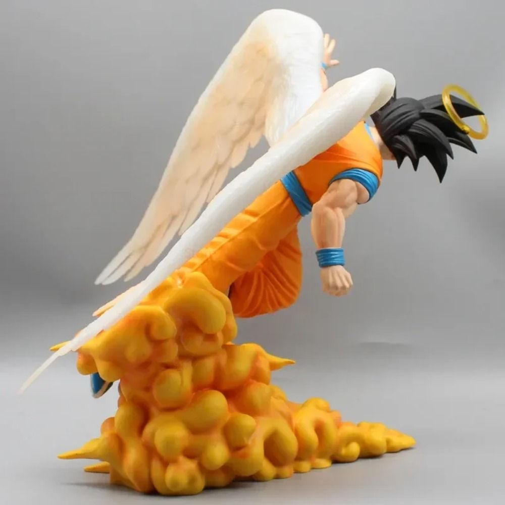 "28cm Dragon Ball Angel Wing Son Goku Figure GK Super Saiyan PVC Action Figurine"