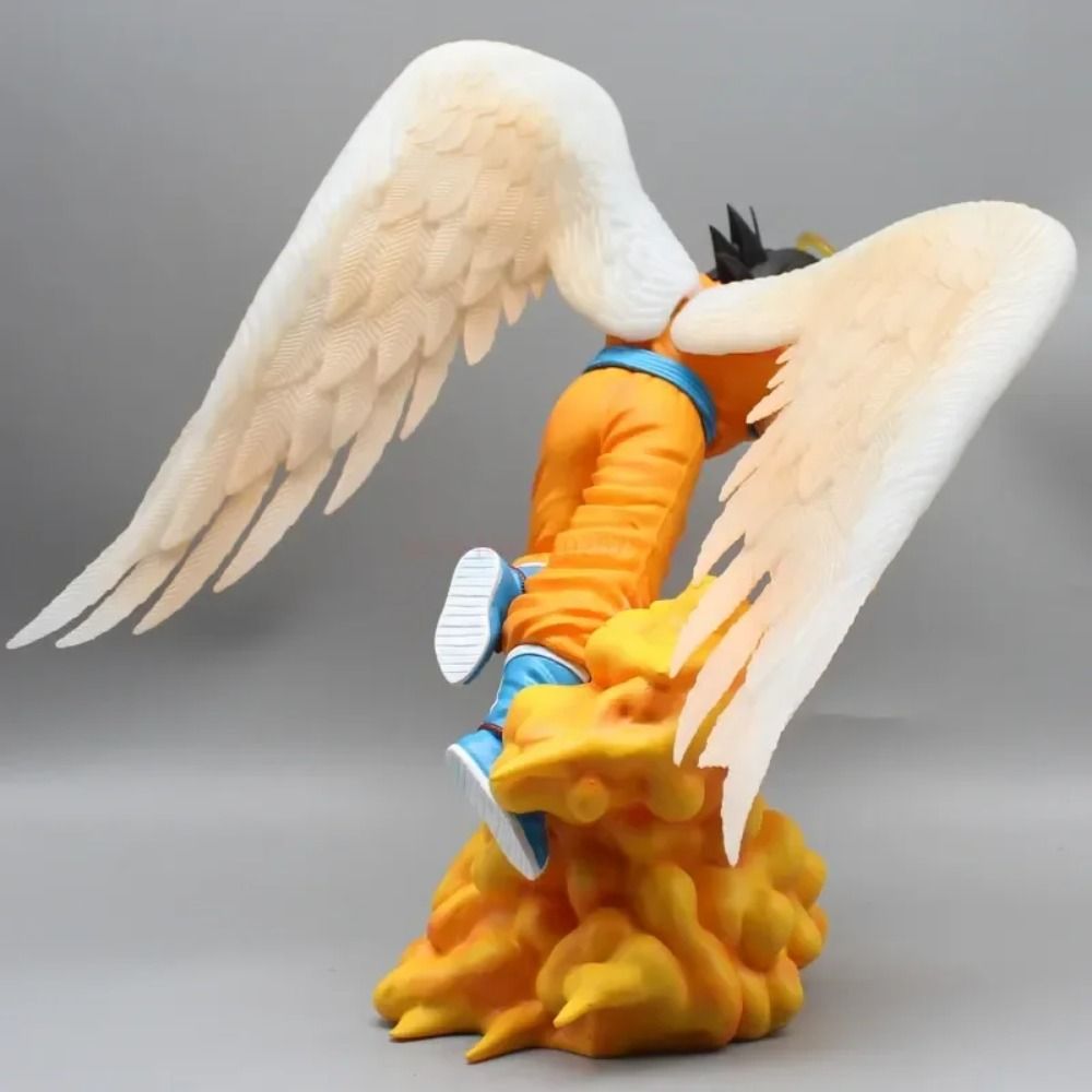 "28cm Dragon Ball Angel Wing Son Goku Figure GK Super Saiyan PVC Action Figurine"