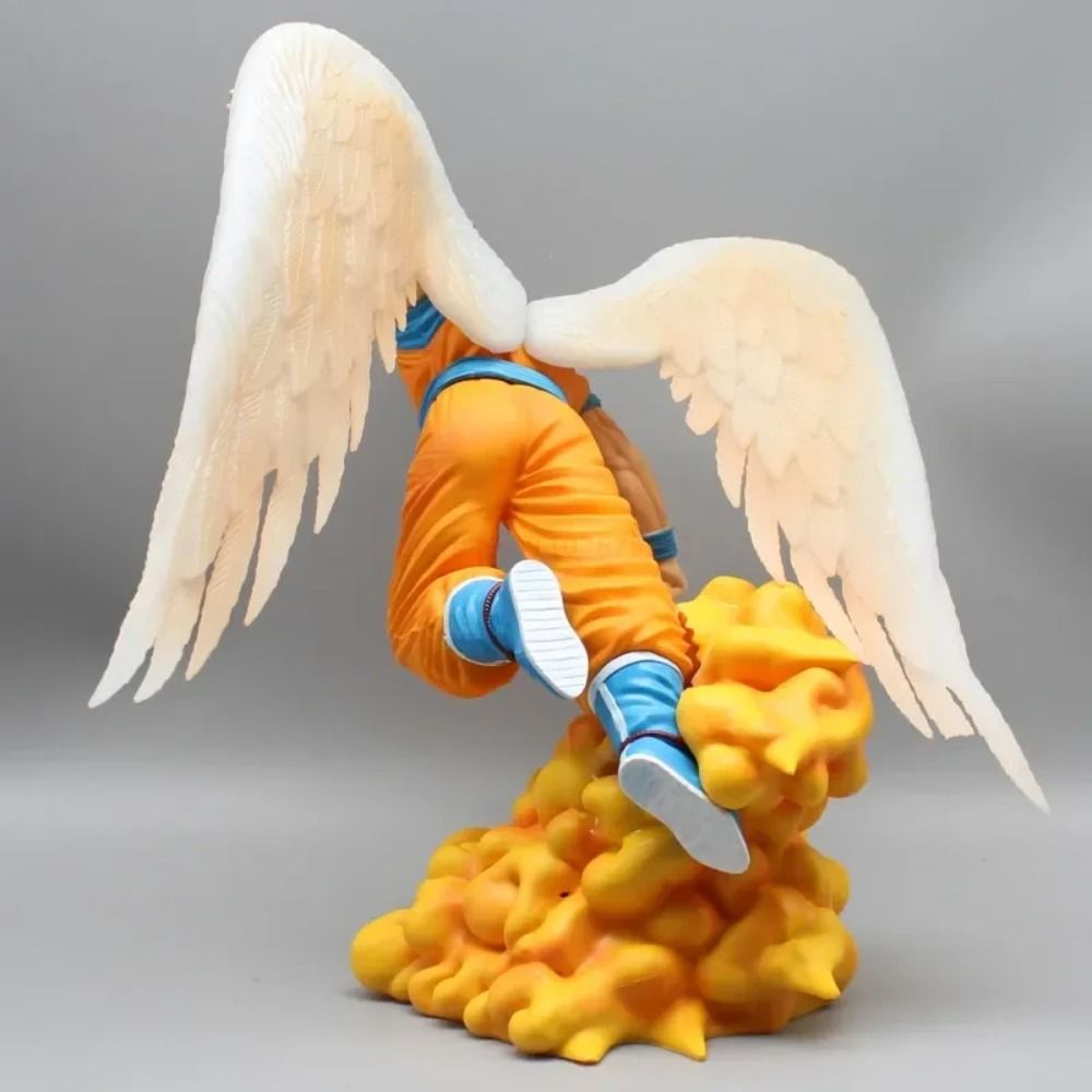 "28cm Dragon Ball Angel Wing Son Goku Figure GK Super Saiyan PVC Action Figurine"