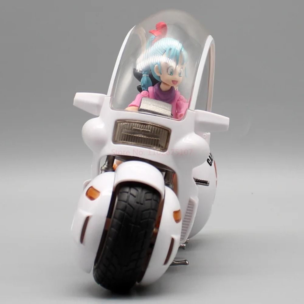 Dragon Ball Anime Figure Son Goku Bulma Capsule No.9 Bike Statue Figurine Collectible Model Toy