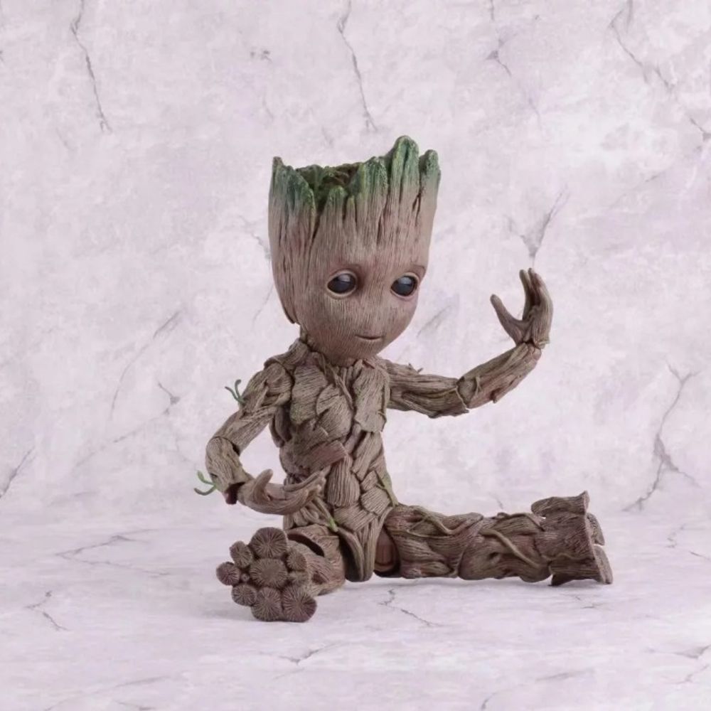 Avengers Groot Guardians Galaxy Anime Action Figure Collectible Model