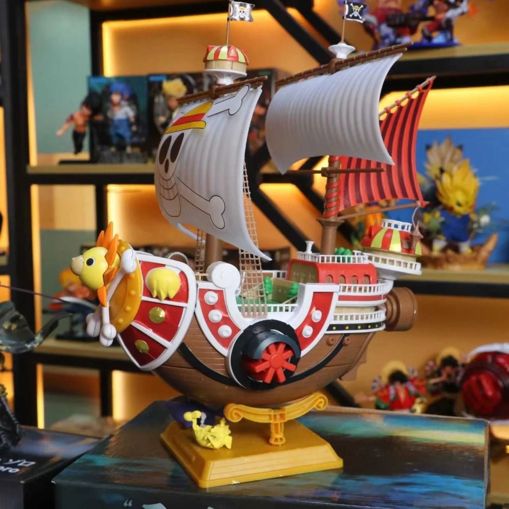 One Piece Anime Thousand Sunny Pirate Ship Figurine: Collectible Model Boat Toy Gift