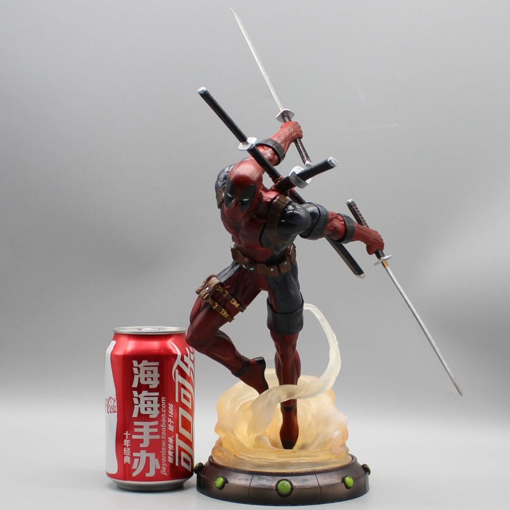 35.5cm Marvel Deadpool Anime Action Figure - Desktop Collection Model Figurine Toy