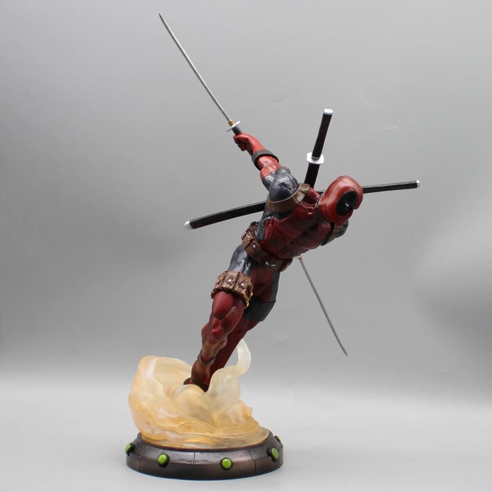 35.5cm Marvel Deadpool Anime Action Figure - Desktop Collection Model Figurine Toy