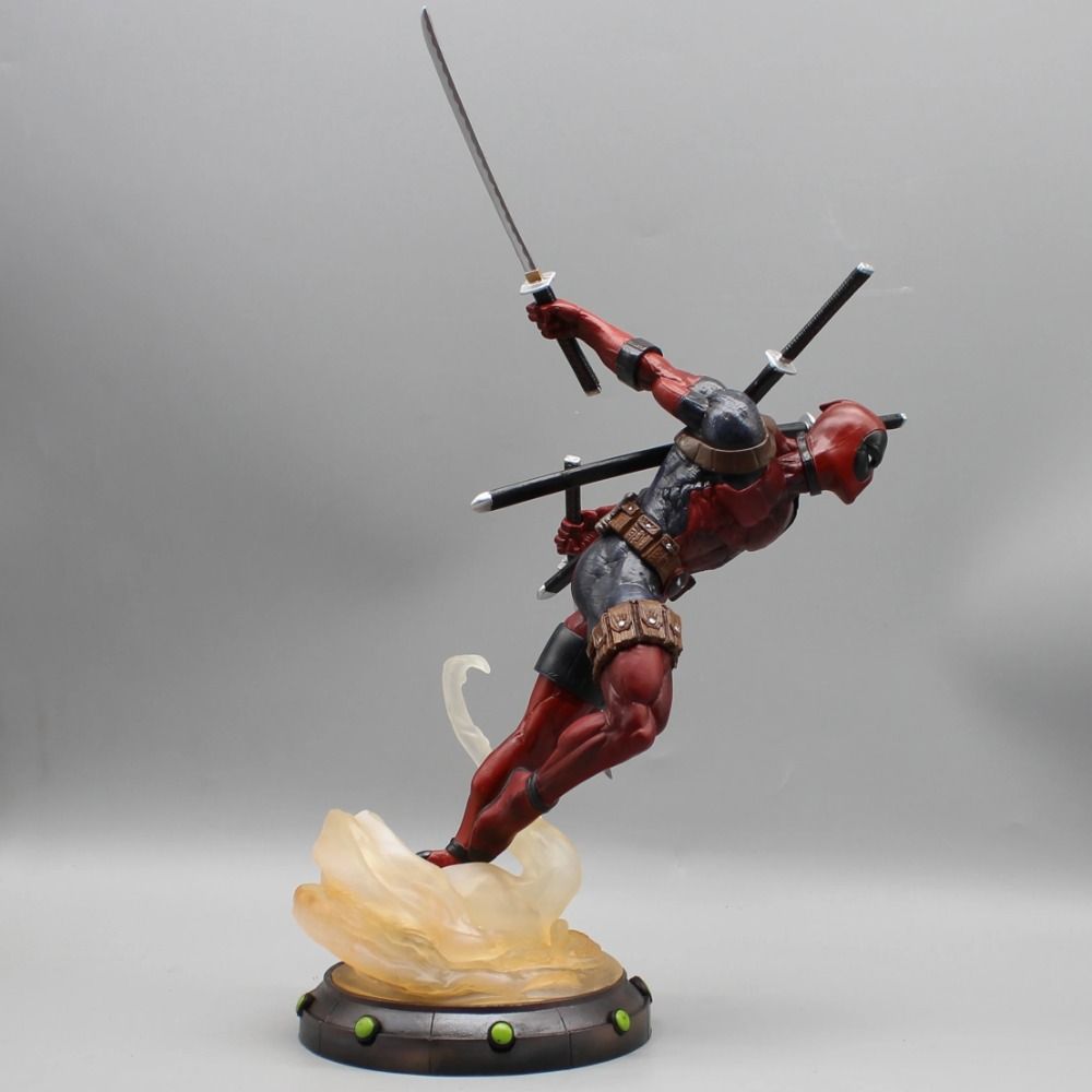 35.5cm Marvel Deadpool Anime Action Figure - Desktop Collection Model Figurine Toy