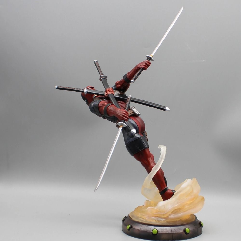 35.5cm Marvel Deadpool Anime Action Figure - Desktop Collection Model Figurine Toy