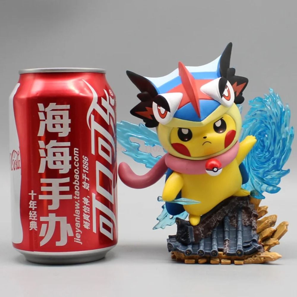 "Pokemon Pikachu Greninja Psyduck Anime Figure GK Kawaii Manga PVC Action Figurine"