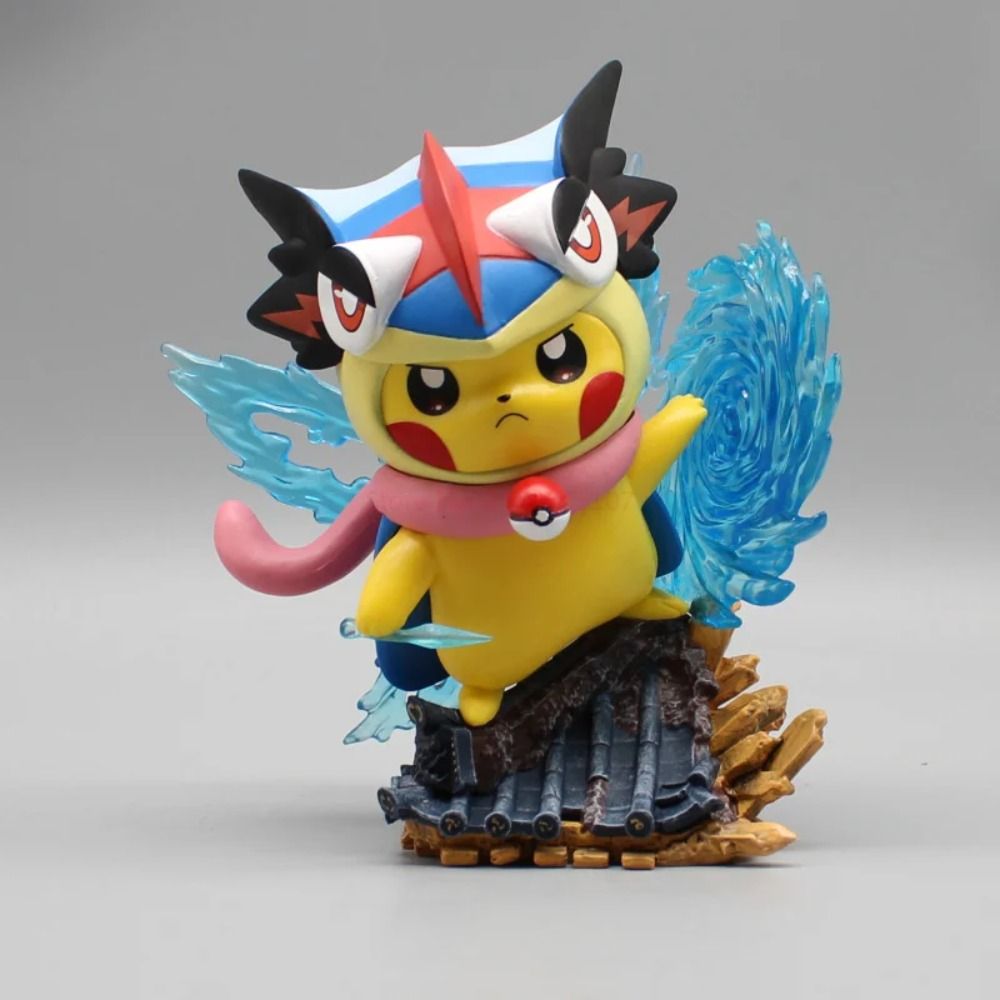 "Pokemon Pikachu Greninja Psyduck Anime Figure GK Kawaii Manga PVC Action Figurine"