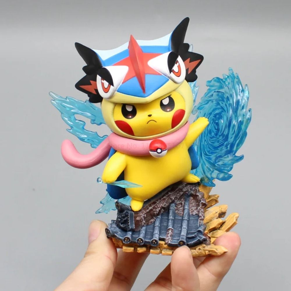 "Pokemon Pikachu Greninja Psyduck Anime Figure GK Kawaii Manga PVC Action Figurine"