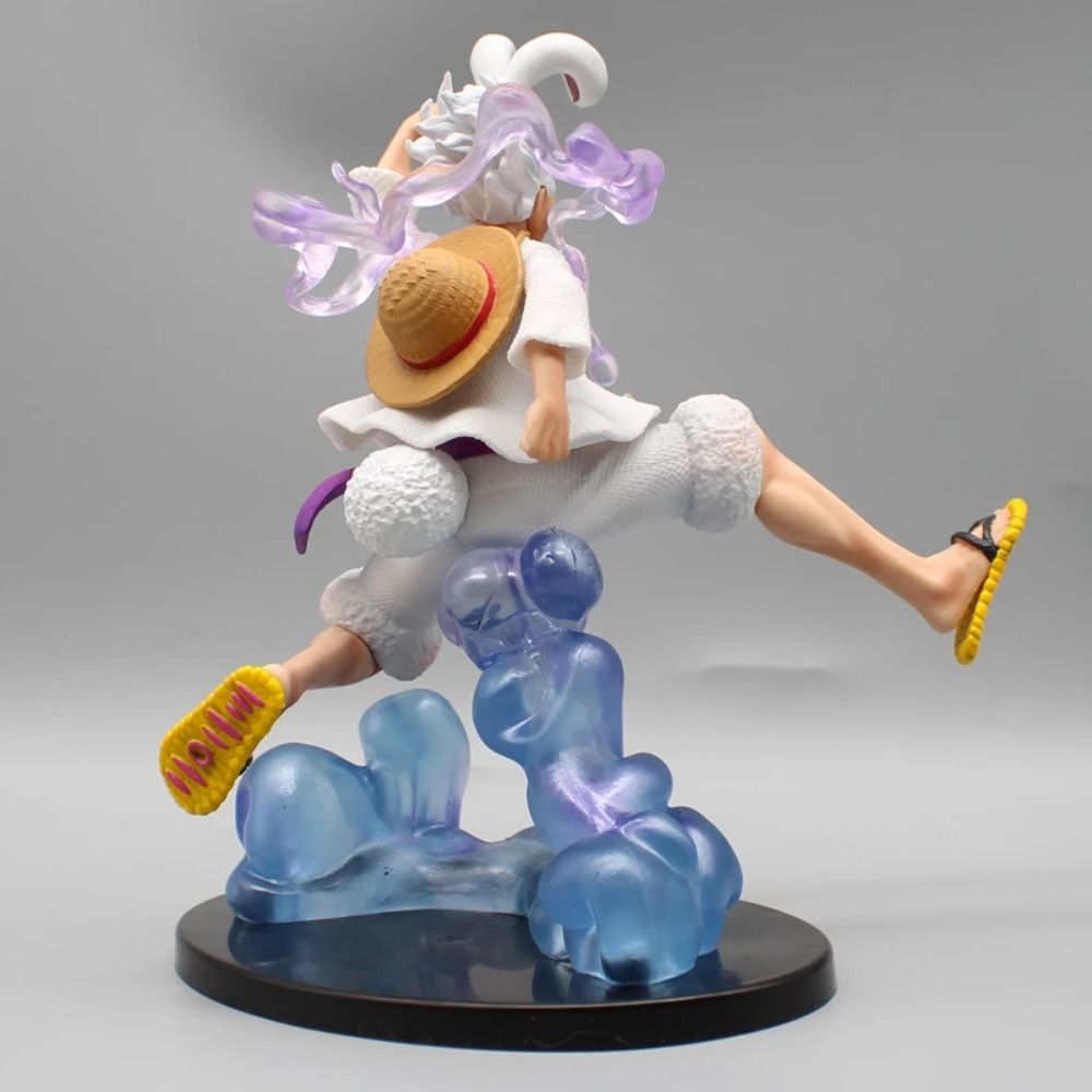 19.5cm Anime One Piece Nika Luffy Figure - Kawaii Rabbit Ears Decor Statue