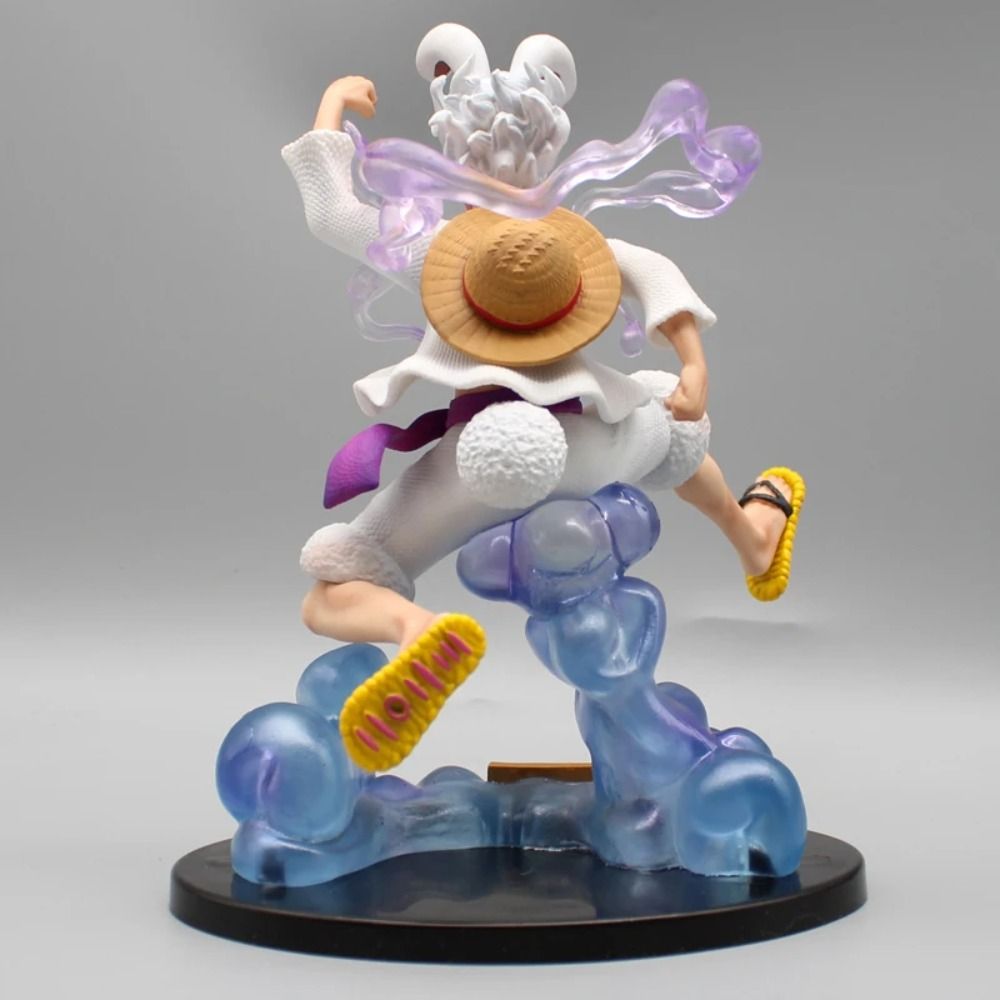 19.5cm Anime One Piece Nika Luffy Figure - Kawaii Rabbit Ears Decor Statue