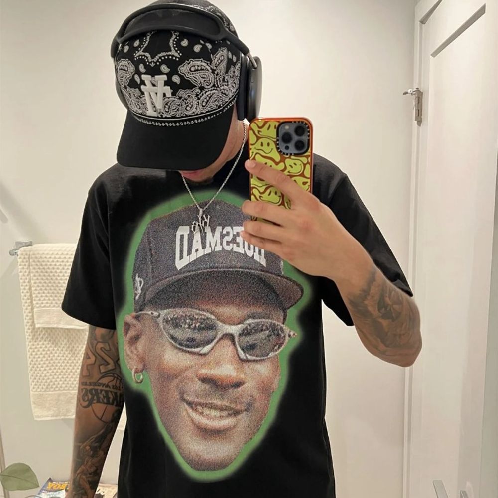 High-Quality Streetwear Hoes Mad Jordan Oversized T-Shirt for Men